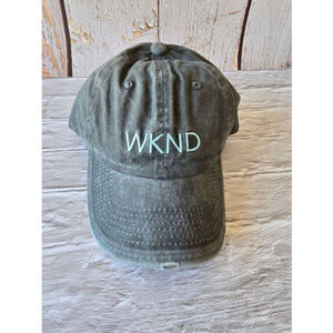 Tate + Zoey Black Baseball Cap Adjustable Distressed *WKND* New (G55)